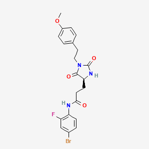 molecular formula C21H21BrFN3O4 B12626343 C21H21BrFN3O4 