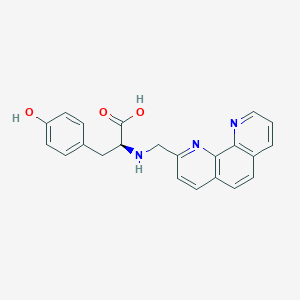 molecular formula C22H19N3O3 B12626422 N-[(1,10-Phenanthrolin-2-yl)methyl]-L-tyrosine CAS No. 919491-65-9