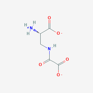 molecular formula C5H7N2O5- B1262644 N(3)-(carboxylatoformyl)-L-2,3-diaminopropionate(1-) 