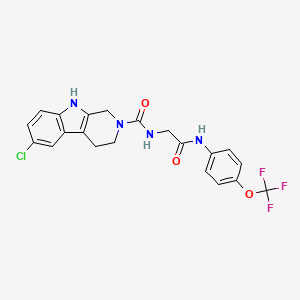 molecular formula C21H18ClF3N4O3 B12626441 C21H18ClF3N4O3 