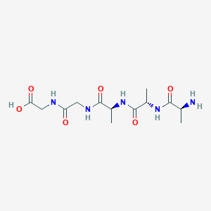 molecular formula C13H23N5O6 B12626482 L-Alanyl-L-alanyl-L-alanylglycylglycine CAS No. 918309-88-3