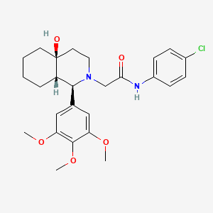 molecular formula C26H33ClN2O5 B12626499 C26H33ClN2O5 