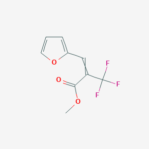 molecular formula C9H7F3O3 B12626567 Methyl 3-(furan-2-yl)-2-(trifluoromethyl)prop-2-enoate CAS No. 918307-40-1