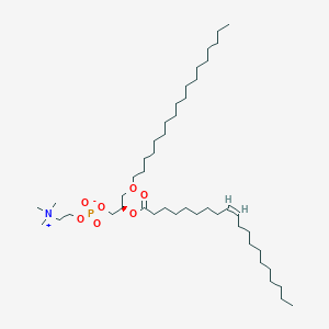 molecular formula C46H92NO7P B1262663 1-octadecyl-2-[(9Z)-eicosenoyl]-sn-glycero-3-phosphocholine 