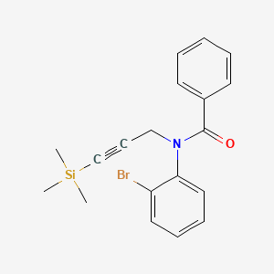 molecular formula C19H20BrNOSi B12626643 N-(2-Bromophenyl)-N-[3-(trimethylsilyl)prop-2-yn-1-yl]benzamide CAS No. 918334-63-1