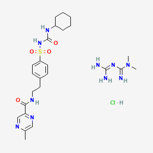 molecular formula C25H39ClN10O4S B1262667 Metaglip CAS No. 869289-66-7