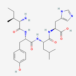 molecular formula C27H40N6O6 B12626694 L-Isoleucyl-L-tyrosyl-L-leucyl-L-histidine CAS No. 918528-00-4