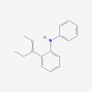 molecular formula C17H19N B12626711 2-(Pent-2-en-3-yl)-N-phenylaniline CAS No. 918163-08-3