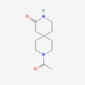 molecular formula C11H18N2O2 B12626764 3-Acetyl-3,9-diazaspiro[5.5]undecan-10-one 