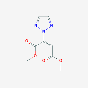 molecular formula C8H9N3O4 B12626838 Dimethyl 2-(2H-1,2,3-triazol-2-yl)but-2-enedioate CAS No. 918407-86-0