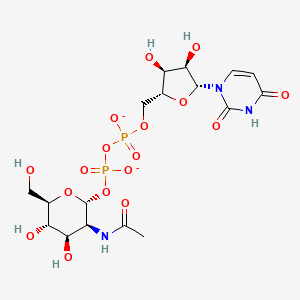 molecular formula C17H25N3O17P2-2 B1262686 UDP-N-acetyl-alpha-D-mannosamine(2-) 