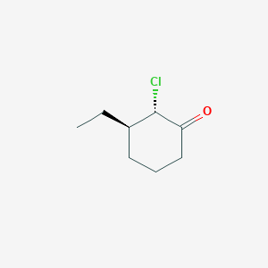 molecular formula C8H13ClO B12626952 (2S,3R)-2-Chloro-3-ethylcyclohexan-1-one CAS No. 921770-61-8