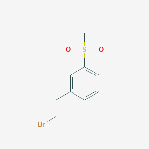 molecular formula C9H11BrO2S B12626959 1-(2-Bromoethyl)-3-(methylsulfonyl)benzene 