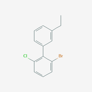 molecular formula C14H12BrCl B12626988 2-Bromo-6-chloro-3'-ethylbiphenyl 