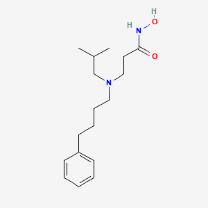 molecular formula C17H28N2O2 B12627102 N-Hydroxy-N~3~-(2-methylpropyl)-N~3~-(4-phenylbutyl)-beta-alaninamide CAS No. 919997-17-4