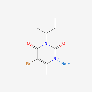 molecular formula C9H12BrN2NaO2 B1262711 Bromacil-sodium CAS No. 69484-12-4