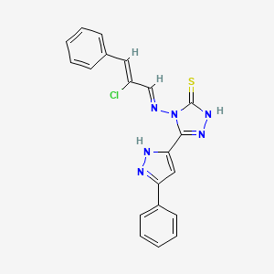 molecular formula C20H15ClN6S B12627126 C20H15ClN6S 