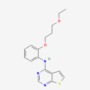 molecular formula C17H19N3O2S B12627142 N-[2-(3-Ethoxypropoxy)phenyl]thieno[2,3-D]pyrimidin-4-amine CAS No. 917907-04-1