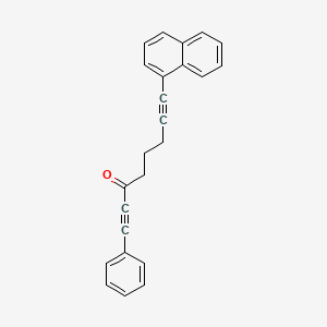 molecular formula C24H18O B12627167 8-(Naphthalen-1-YL)-1-phenylocta-1,7-diyn-3-one CAS No. 917894-70-3