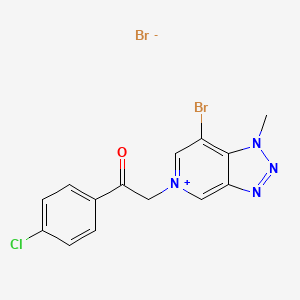 molecular formula C14H11Br2ClN4O B12627173 C14H11Br2ClN4O 