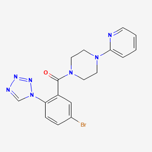 molecular formula C17H16BrN7O B12627313 C17H16BrN7O 