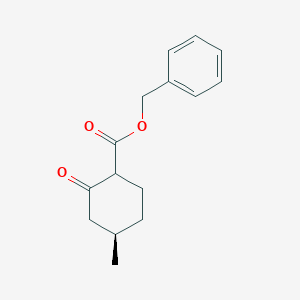 molecular formula C15H18O3 B12627317 benzyl (4R)-4-methyl-2-oxocyclohexane-1-carboxylate CAS No. 917911-09-2