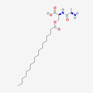 molecular formula C24H46N2O5 B12627334 D-Alanyl-O-octadecanoyl-L-serine CAS No. 921933-93-9