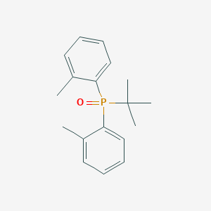 molecular formula C18H23OP B12627356 Phosphine oxide, (1,1-dimethylethyl)bis(2-methylphenyl)- CAS No. 918962-28-4