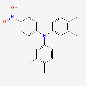 molecular formula C22H22N2O2 B12627398 N-(3,4-Dimethylphenyl)-3,4-dimethyl-N-(4-nitrophenyl)aniline CAS No. 918907-81-0