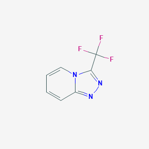 molecular formula C7H4F3N3 B126274 3-(Trifluoromethyl)-[1,2,4]triazolo[4,3-a]pyridine CAS No. 151102-13-5