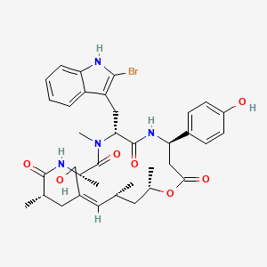 molecular formula C36H45BrN4O7 B1262747 Jaspamide L 