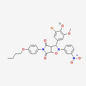 molecular formula C28H26BrN3O8 B12627530 C28H26BrN3O8 