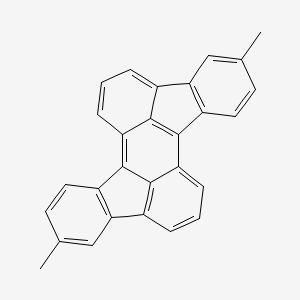 molecular formula C28H18 B12627589 5,12-Dimethylrubicene CAS No. 922185-00-0