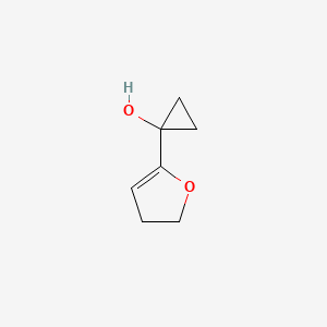 molecular formula C7H10O2 B12627621 1-(4,5-Dihydrofuran-2-yl)cyclopropan-1-ol CAS No. 920758-11-8