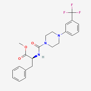 molecular formula C22H24F3N3O3 B12627668 C22H24F3N3O3 