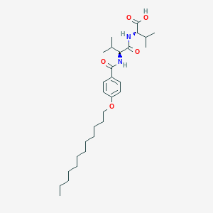 molecular formula C29H48N2O5 B12627681 N-[4-(Dodecyloxy)benzoyl]-L-valyl-L-valine CAS No. 920336-98-7