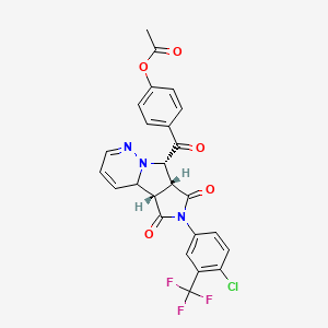 molecular formula C25H17ClF3N3O5 B12627693 C25H17ClF3N3O5 