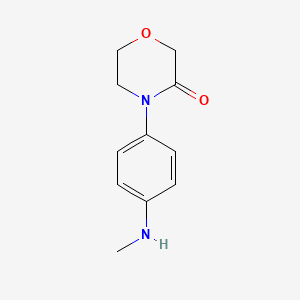 molecular formula C11H14N2O2 B12627729 4-[4-(Methylamino)phenyl]morpholin-3-one 