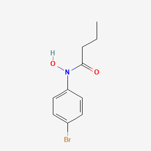 molecular formula C10H12BrNO2 B12627761 N-(4-Bromophenyl)-N-hydroxybutanamide CAS No. 918107-05-8