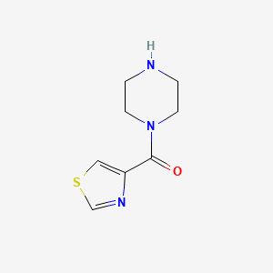 molecular formula C8H11N3OS B12627846 Piperazin-1-yl(1,3-thiazol-4-yl)methanone 