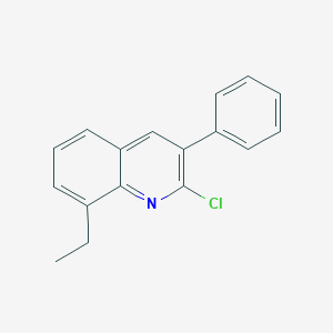 molecular formula C17H14ClN B12627881 2-Chloro-8-ethyl-3-phenylquinoline CAS No. 1031928-24-1