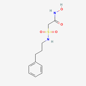 molecular formula C11H16N2O4S B12627887 N-Hydroxy-2-[(3-phenylpropyl)sulfamoyl]acetamide CAS No. 919997-45-8