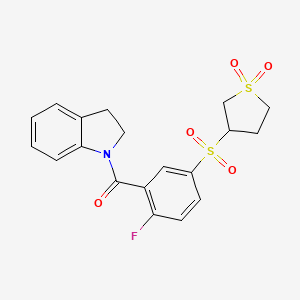 molecular formula C19H18FNO5S2 B12627899 C19H18Fno5S2 