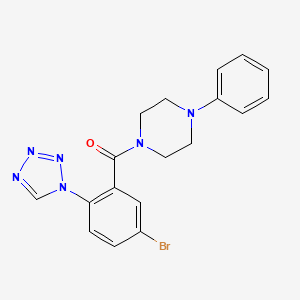 molecular formula C18H17BrN6O B12627911 C18H17BrN6O 