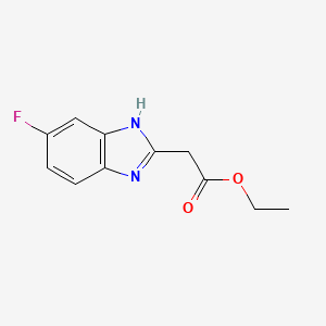molecular formula C11H11FN2O2 B12628047 Ethyl 2-(5-fluoro-1H-benzo[D]imidazol-2-YL)acetate 