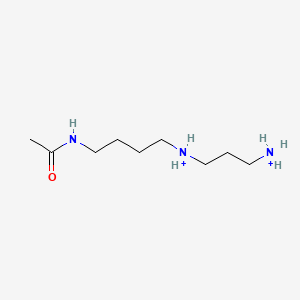 molecular formula C9H23N3O+2 B1262808 N(8)-acetylspermidinium(2+) 