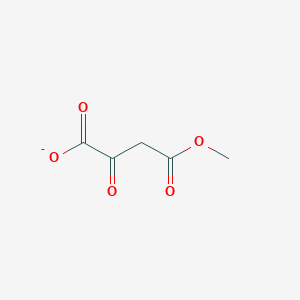 molecular formula C5H5O5- B1262811 Oxaloacetate 4-methyl ester 