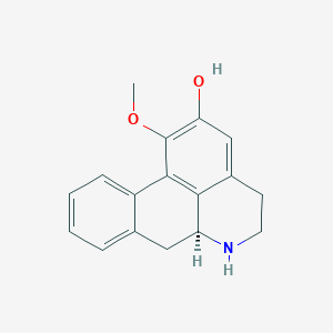 molecular formula C17H17NO2 B1262819 4,5-Dioxodehydroasimilobine 