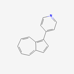 molecular formula C15H11N B12628199 1-(4-Pyridyl)azulene CAS No. 921228-57-1