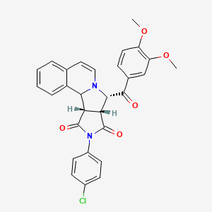 molecular formula C29H23ClN2O5 B12628211 C29H23ClN2O5 